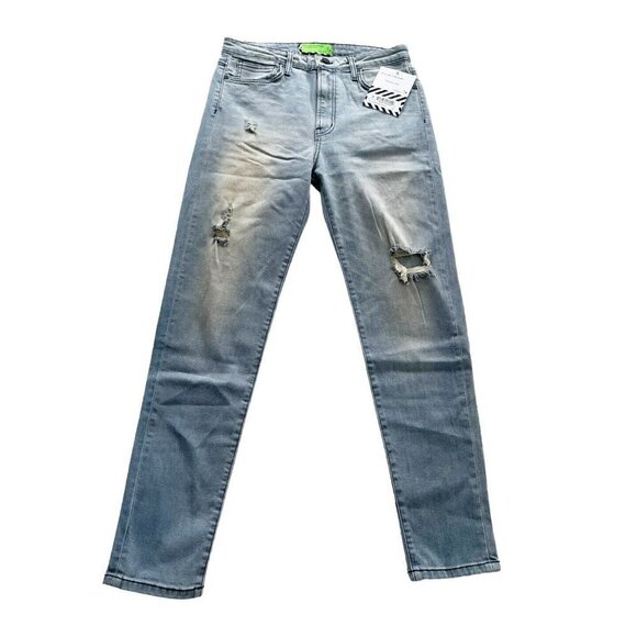 Sandrine Rose X Free People Womens Sz 30 High Waist Distressed Skinny Jeans NWT - Picture 2 of 11